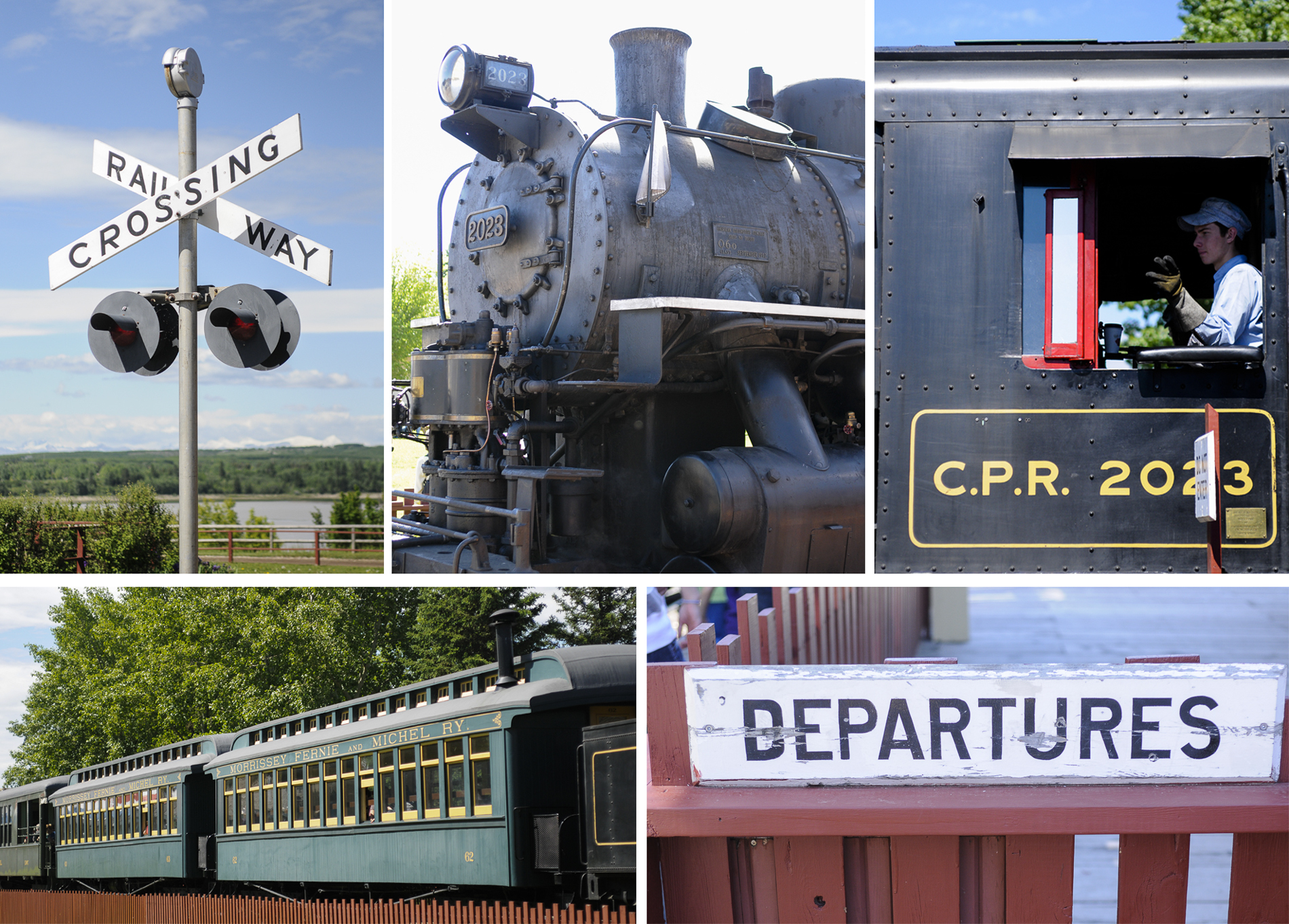 Heritage Park steam train