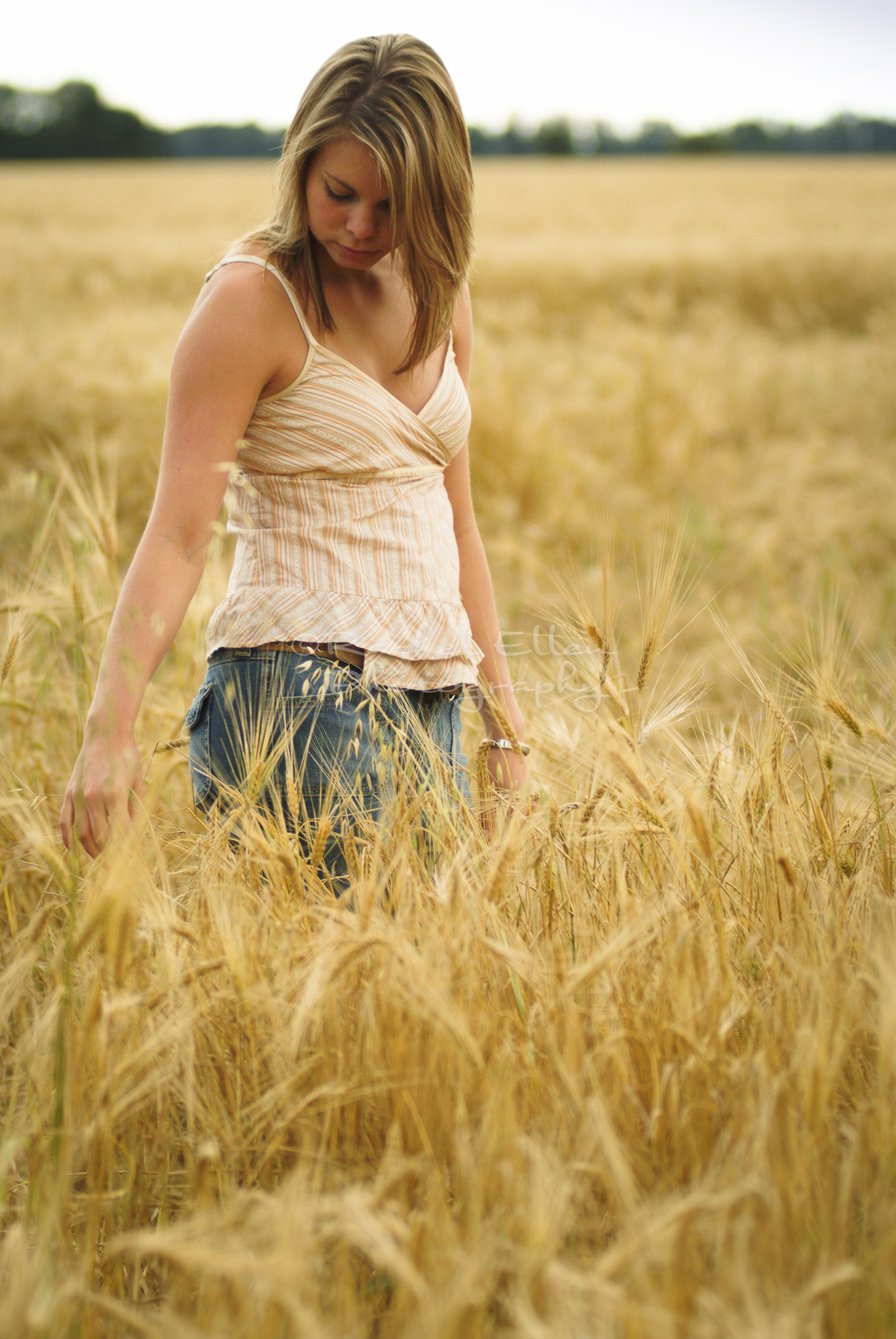 Teen Portrait in a Wheat Field