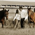 cowboy engagement portraits