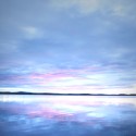 sunset at Brazeau Reservior