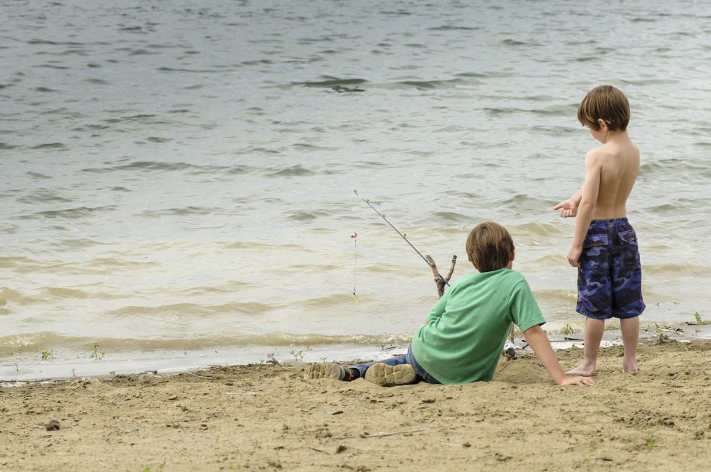 brothers fishing