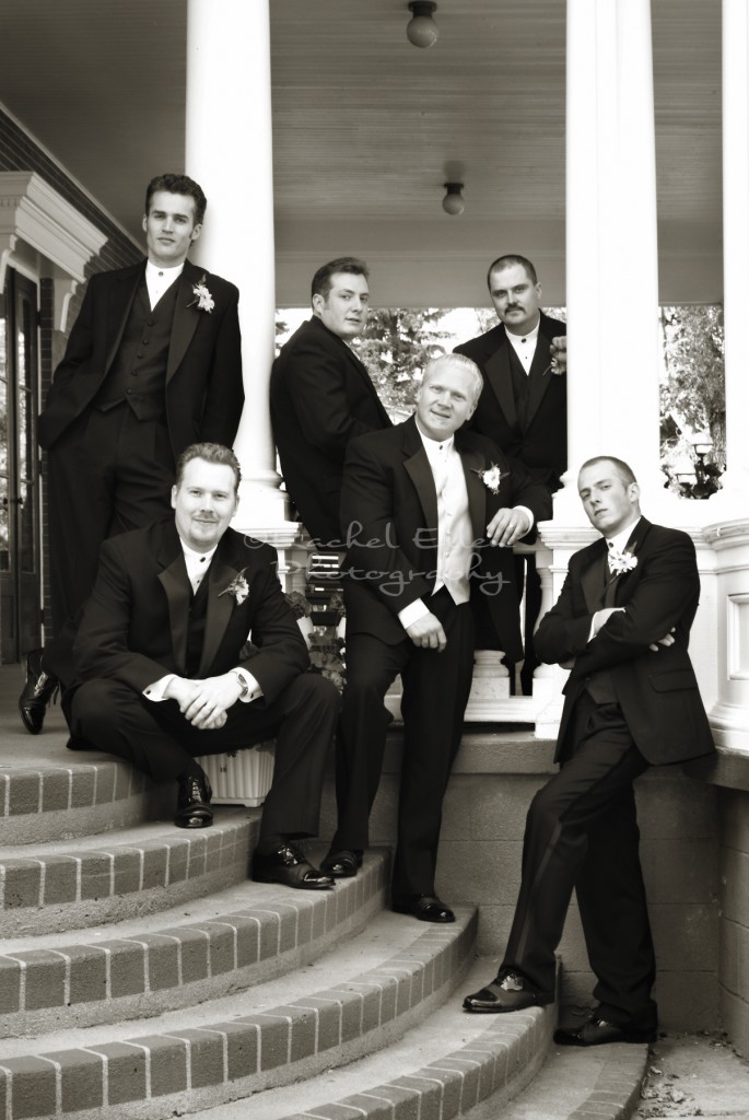 Groomsmen at McGrath Mansion