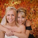 Bride and sister portrait